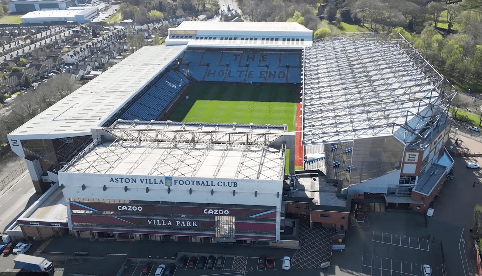 Aerial view of Villa Park